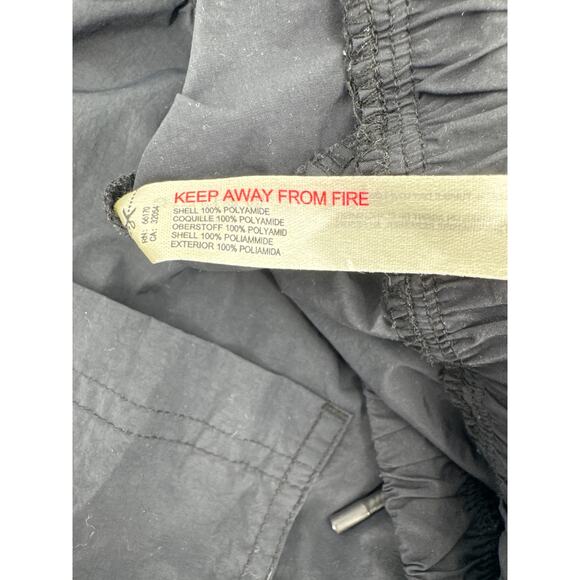 Free People Fly By Night Cargo Pants Relaxed Mid Rise Black Size Small Trailcore - Picture 10 of 10